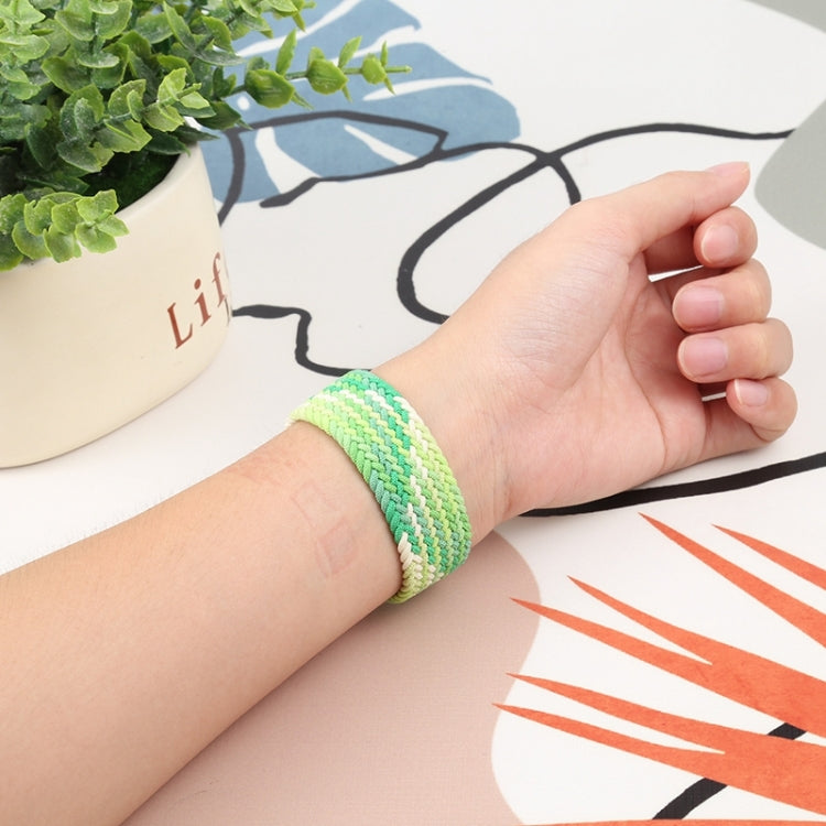 Single Loop Weaving Nylon Watch Band, Size: M 155mm For Apple Watch Ultra 49mm&Watch Ultra 2 49mm / Series 9&8&7 45mm / SE 3&SE 2&6&SE&5&4 44mm / 3&2&1 42mm(Black) by bashfashion