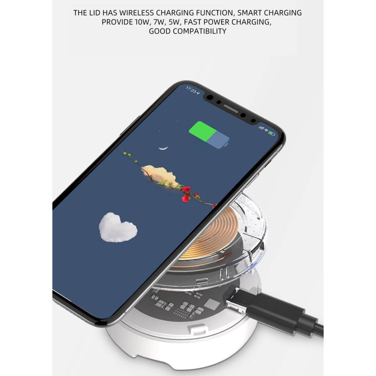 X6WS Mini Noise Reduction Digital Display TWS Wireless Bluetooth Earphone(Black) by bashfashion