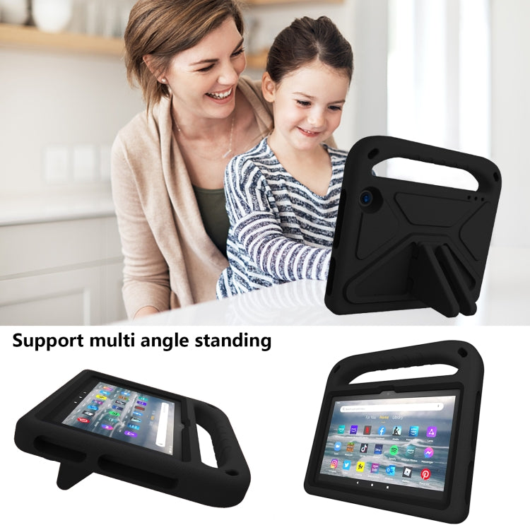 For Amazon Fire 7 2022 Handle EVA Shockproof Tablet Case with Triangle Holder(Black) by bashfashion