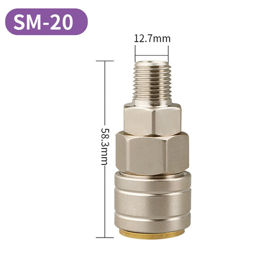 LAIZE SM-20 10pcs C-type Self-lock Pneumatic Quick Fitting Connector by LAIZE