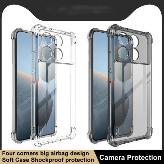 For Xiaomi Poco X6 Pro 5G/Redmi K70E 5G imak Shockproof Airbag TPU Phone Case(Transparent Black) by imak