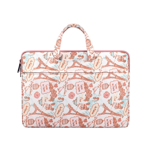 Canvas Waterproof Laptop Handbag for 14.1 inch Laptops by bashfashion