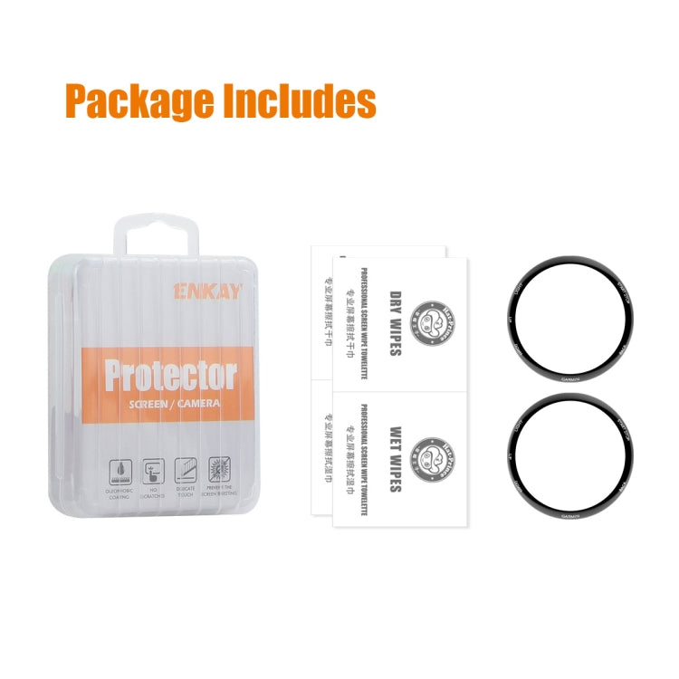 For Garmin Forerunner 265S 2pcs ENKAY 3D Full Coverage Soft PC Edge PMMA HD Screen Protector Film by ENKAY