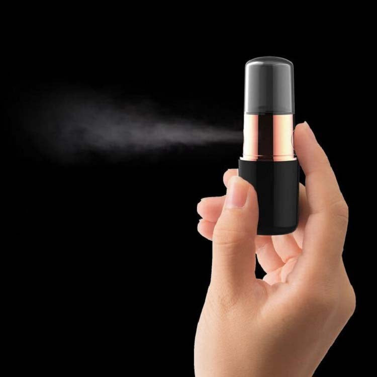 Lipstick Style Handheld Mini FacialHydration Instrument Moisture Meter Automatic Alcohol Sprayer(Red) by bashfashion