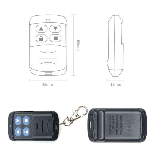 2 PCS Electric Roller Shutter Waterproof Copy Universal Remote Controller Garage Door Remote Control Key(315MHz) by bashfashion