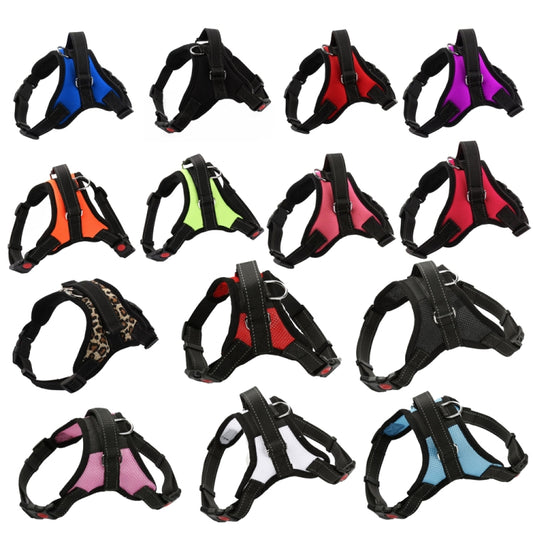 K9 Dog Adjustable Chest Strap, Size: S(Breathable Red) by bashfashion