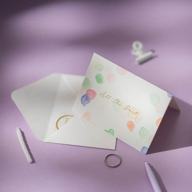 2 Sets Bronzing Mother Day Birthday Card Wishes DIY Envelope Set(6PCS/Set Live Like Summer Flowers) by bashfashion