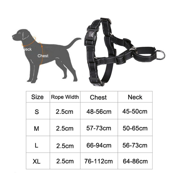Glow Castle Pet Reflective Nylon Prevent Running Wild Chest Strap, Size: L(Sky Blue) by Glow Castle