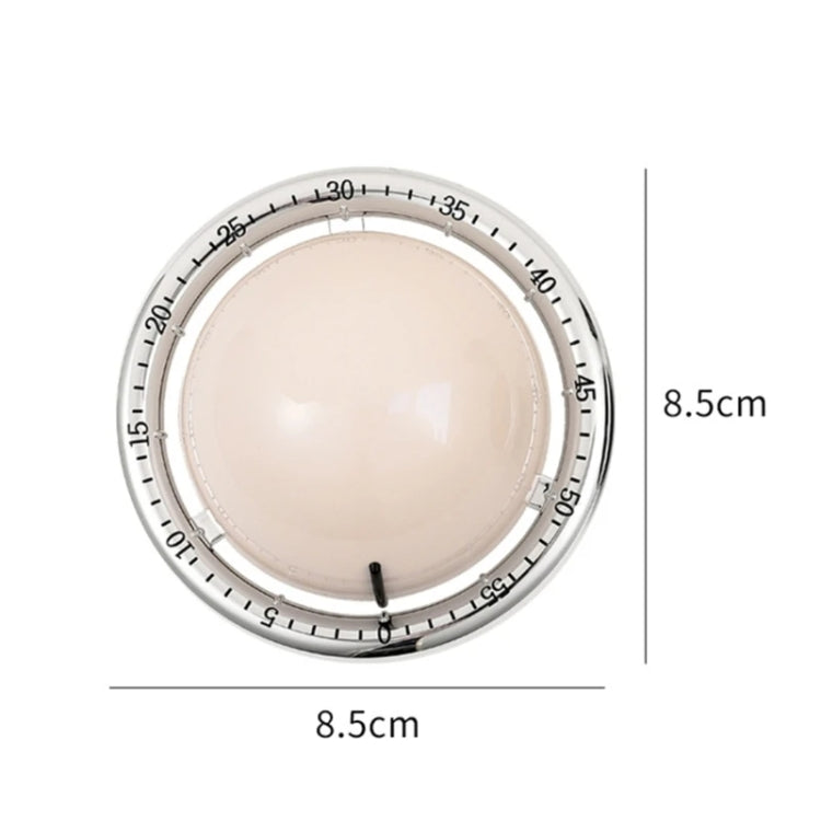 Kitchen Mechanical Timer Reminder Visual Time Manager Magnetic Suction Alarm Clock(Black) by bashfashion