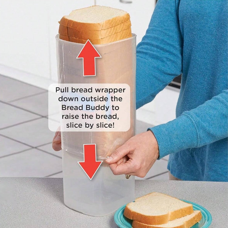 Bread Fresh Container Toast Storage Box Bread Storage Dispenser(Red) by bashfashion