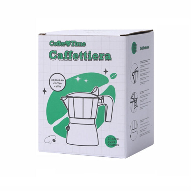 100ml Dual Valve Mocha Pot Espresso Machine Outdoor Coffee Brewing Pot Extraction Tool(White) by bashfashion