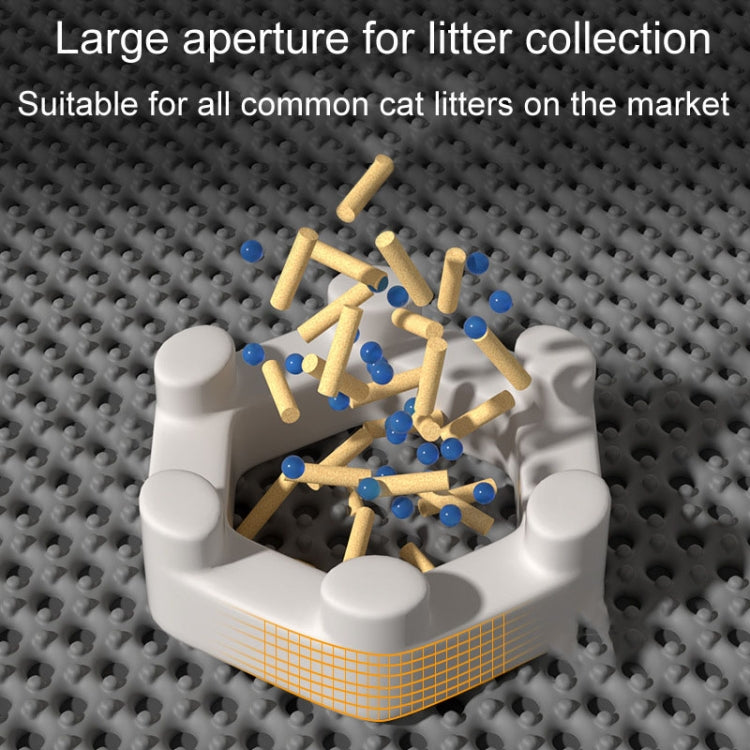 45 x 30cm Filtering And Splash-Proof Litter Mat Pet Double Layer EVA Bedding Pads(Black) by bashfashion