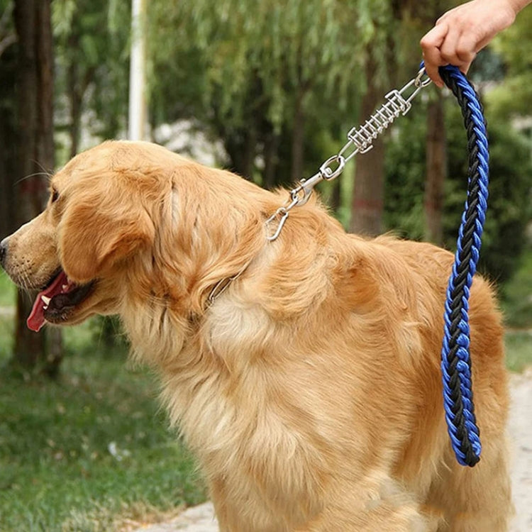 2.4 x 8cm Pet Leash Shock Absorbing Spring Chrome Plated Chain Spring Accessories by bashfashion