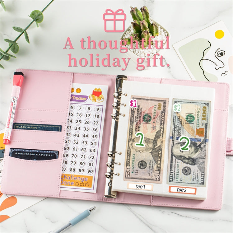 25sheets /Set A5 6 Holes Save Money Challenge Envelopes Replacement Inner Page, Spec: Set 3 by bashfashion