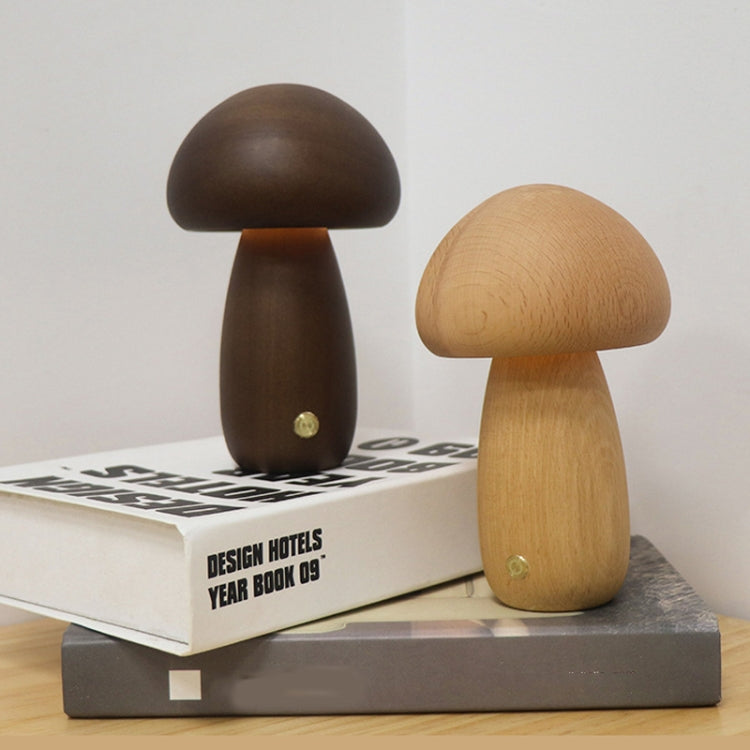 Mushroom Shape Night Light Touch Control Dimmable Bedside Atmosphere Lamp, Style: D Type Beech by bashfashion