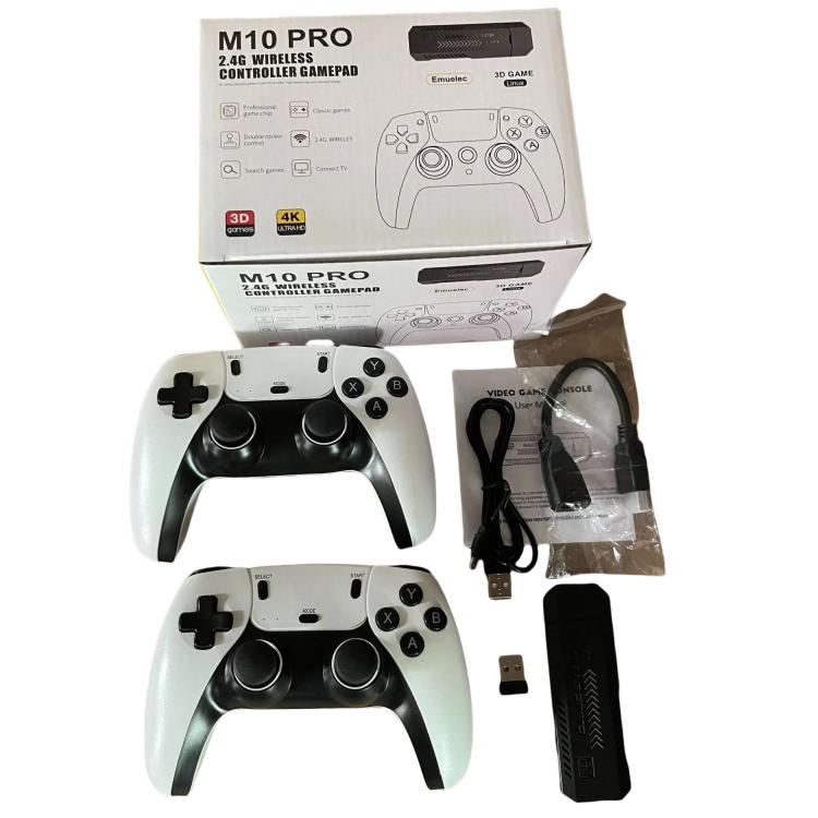 M10 Pro 4K TV Game Player 3D HD Retro Video Game Console 128G With Wired Controller by bashfashion