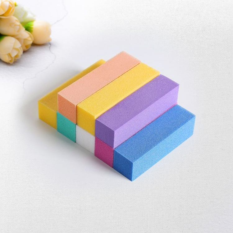 10 PCS Tofu Block Nail Polish Four Squares High Elastic Cotton Manicure Sand Block (Green) by bashfashion