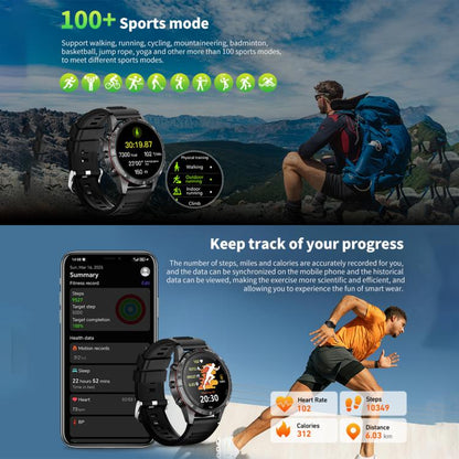 HAMTOD 1.6 inch Waterproof Smart Watch, Support Bluetooth Call / Heart Rate / Blood Oxygen Monitoring / NFC (Black) by HAMTOD