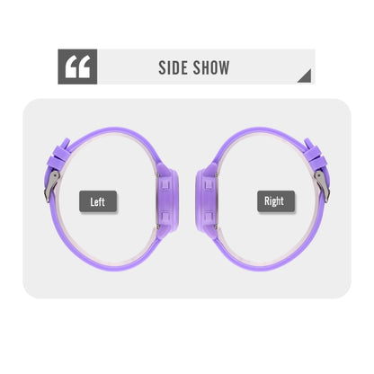 SKMEI 1721 Triplicate Round Dial LED Digital Display Luminous Silicone Strap Electronic Watch(White) by SKMEI