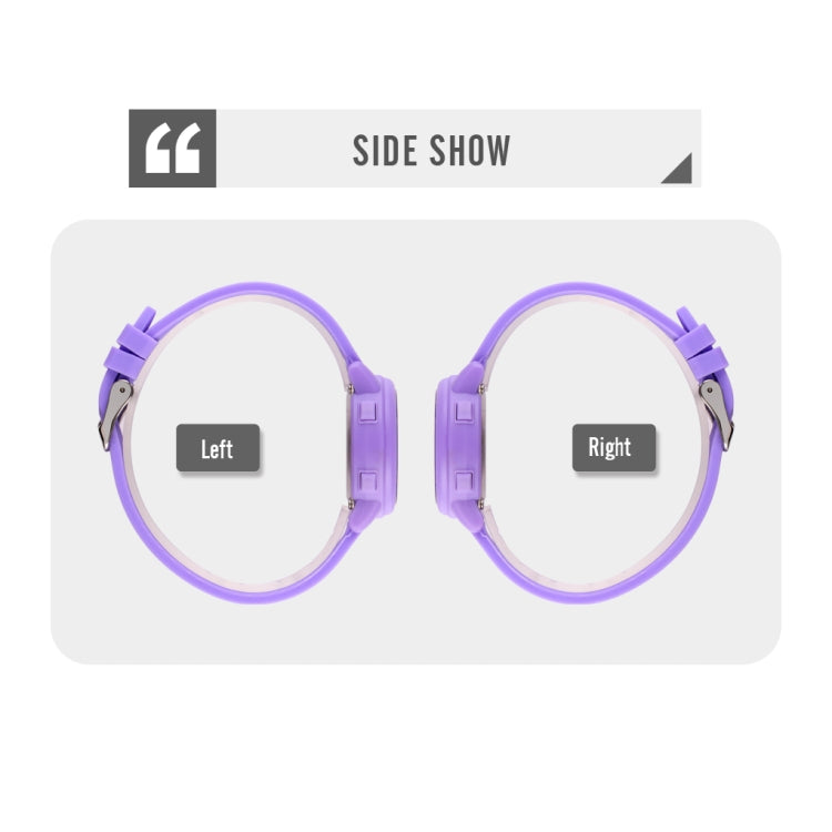 SKMEI 1721 Triplicate Round Dial LED Digital Display Luminous Silicone Strap Electronic Watch(Black) by SKMEI