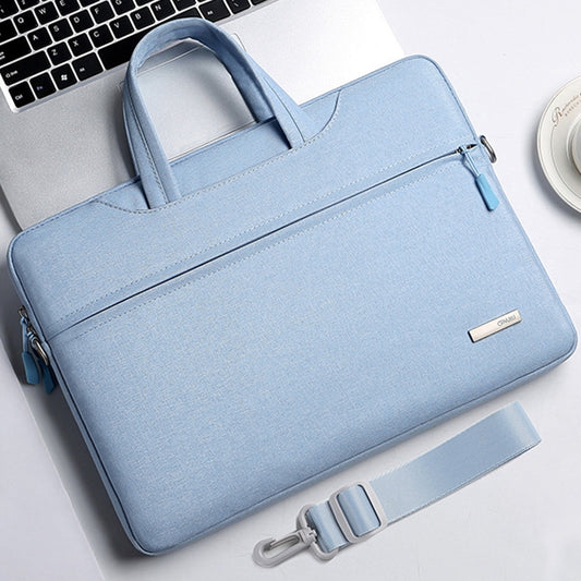 Handbag Laptop Bag Inner Bag with Shoulder Strap, Size:15.6 inch(Blue) by bashfashion