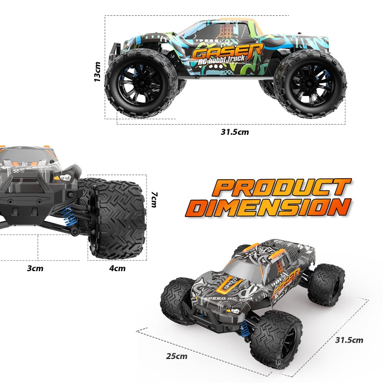 9000E 1:14 Full Scale Remote Control 4WD High Speed Car(Graffiti Black) by bashfashion