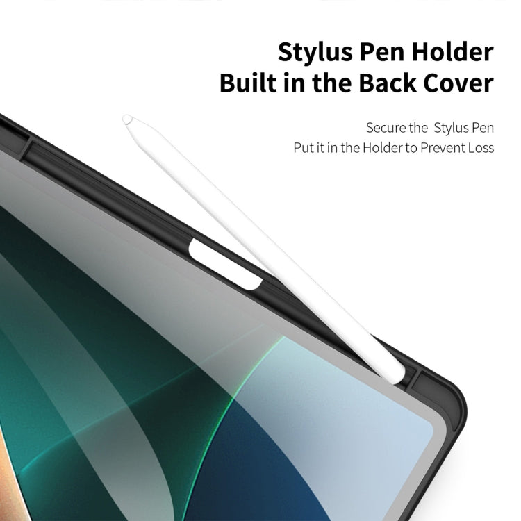 For Xiaomi Pad 6 / 6 Pro DUX DUCIS TOBY Series Antiskid Leather Tablet Case with Sleep / Wake-up Function(Blue) by DUX DUCIS