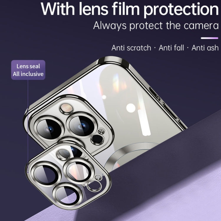 For iPhone 15 Plus SULADA MagSafe Plating TPU Shockproof Phone Soft Case(Silver) by SULADA