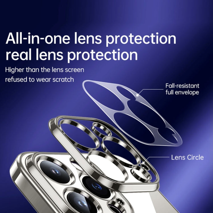 For iPhone 15 Plus SULADA Shine Through Series Plating TPU Transparent Phone Case(Gold) by SULADA