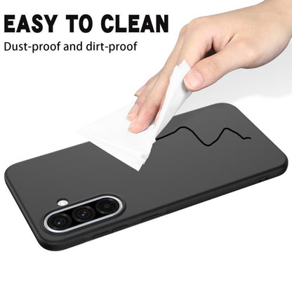 For Samsung Galaxy A56 5G Solid Color Liquid Silicone Dropproof Full Coverage Phone Case(Black) by bashfashion