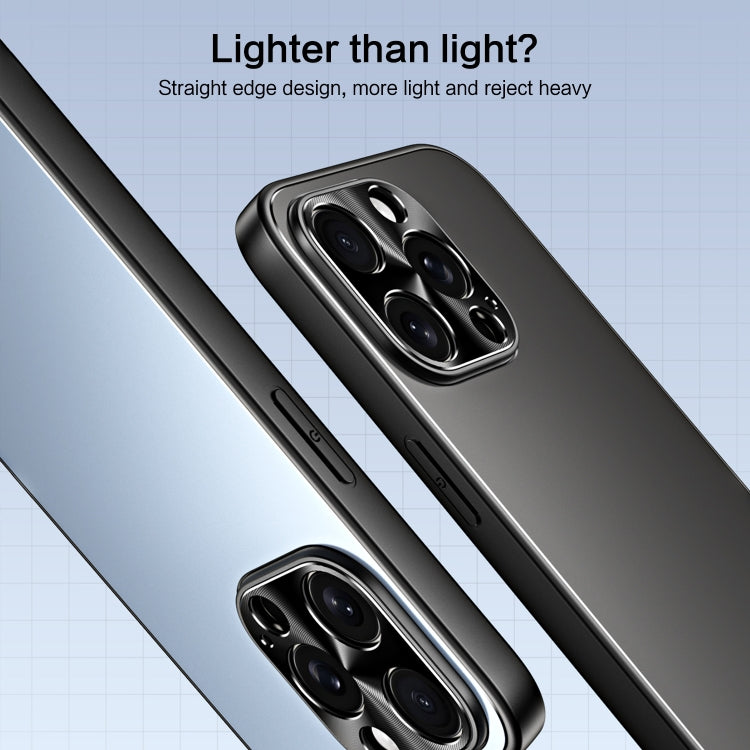 For iPhone 14 R-JUST RJ-61 Electroplating Frosted TPU + PC Phone Case with Holder(Grey) by R-JUST