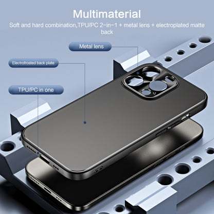 For iPhone 14 Pro Max R-JUST RJ-61 Electroplating Frosted TPU + PC Phone Case with Holder(Pink) by R-JUST