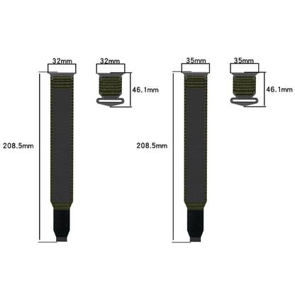 For Apple Watch Series 6 40mm Nylon Hook And Loop Fastener Watch Band(Army Green) by bashfashion