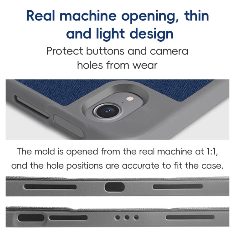 For iPad Pro 11 2022 / 2021 / 2020 ZGA Tri-Fold Voltage Smart Leather Tablet Case(Blue) by ZGA