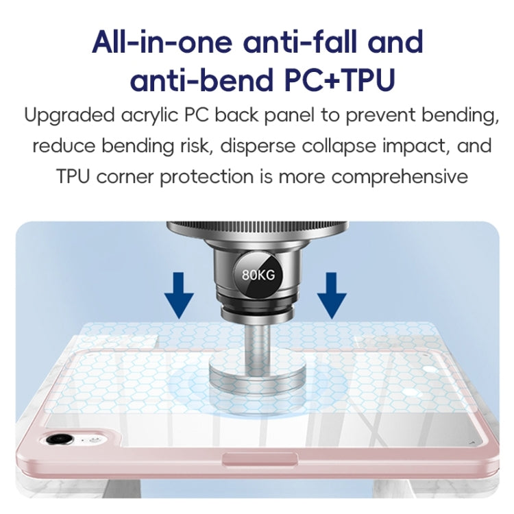 For iPad Pro 12.9 2022/2021/2020 ZGA Tri-Fold 360 Rotation Smart Leather Tablet Case(Black) by ZGA