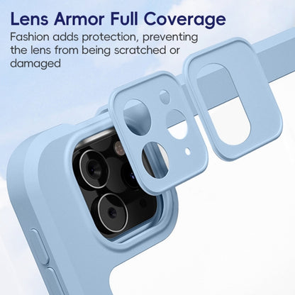 For iPad Pro 11 2022 / 2021 / 2020 ZGA Tri-Fold 360 Rotation Smart Leather Tablet Case(Black) by ZGA