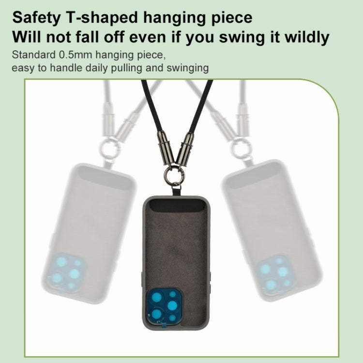 Type-C to Type-C Braid Data Cable Phone Anti-lost Crossbody Lanyard, Length: 1.2m(Khaki) by bashfashion