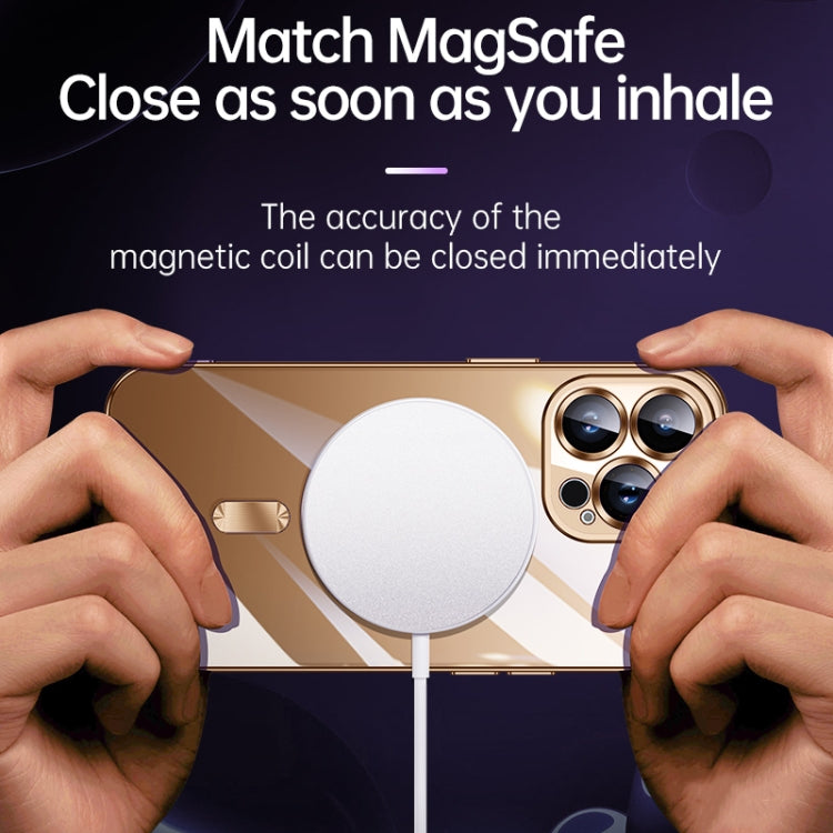 For iPhone 16 Plus SULADA MagSafe Plating TPU Shockproof Phone Soft Case(Black) by SULADA