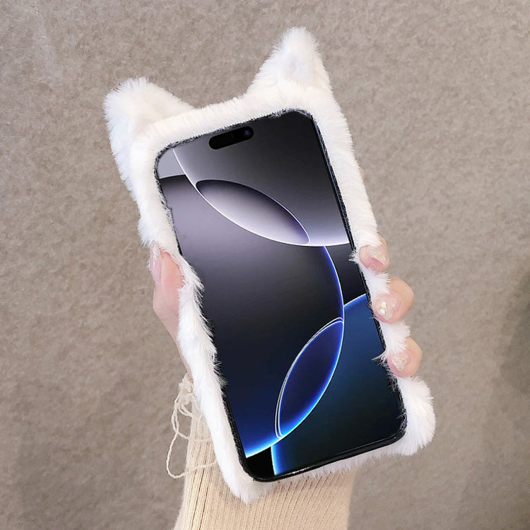 For iPhone 12 mini 3D Cute Cat Plush Full Coverage Phone Case(Black) by bashfashion