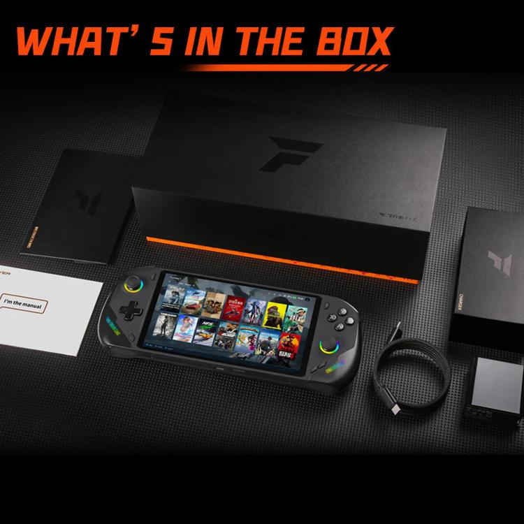 ONE-NETBOOK OneXPlayer F1 Pro 7 inch Handheld Game Console, 32GB+2TB, Windows 11 AMD Ryzen AI 9 HX 370 CPU(EU Plug) by ONE-NETBOOK