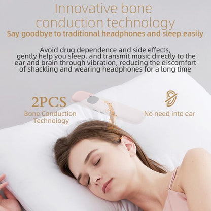 BLD07 Bone Conduction Bluetooth 5.4 Sleep Speaker(Grey) by bashfashion