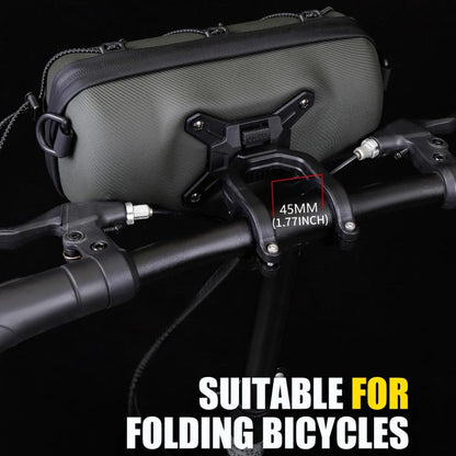 WILD MAN GD7X Mountain Bicycle EVA Hard Shell Handlebar Bag Quick Release Bracket(Army Green) by WILD MAN