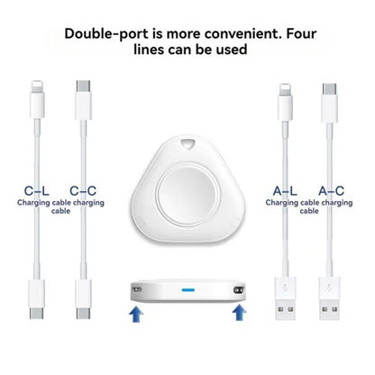 xDfind 8 Pin and Type-C Portable Smart Watch Magnetic Wireless Charger for Apple Watch(White) by xDfind