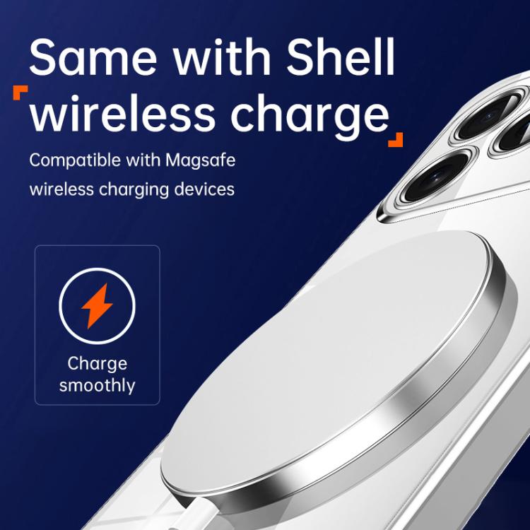 For iPhone 17 Pro Max SULADA Shine Through Series Plating TPU Transparent Phone Case(Silver) by SULADA