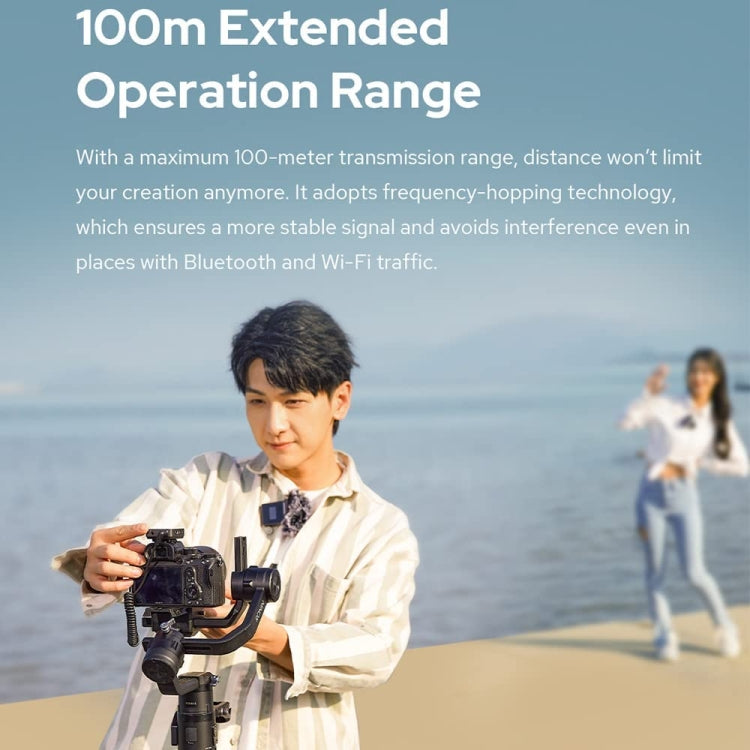 Godox MoveLink II M2 Wireless Lavalier Microphone System with 2 Transmitters and 1 Receiver for DSLR Cameras and Camcorders (Black) by Godox