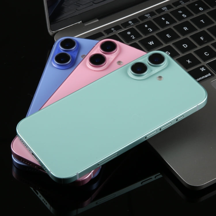 For iPhone 16 Plus Black Screen Non-Working Fake Dummy Display Model (Black) by bashfashion