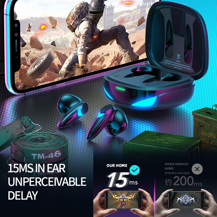 G10 TWS 5.2 Binaural True Stereo Touch Game Bluetooth Earphone(Black) by bashfashion