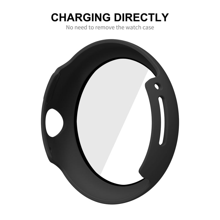 For Google Pixel Watch ENKAY Hat-Prince Full Coverage PC Frame + 9H Tempered Glass Case(Transparent) by bashfashion