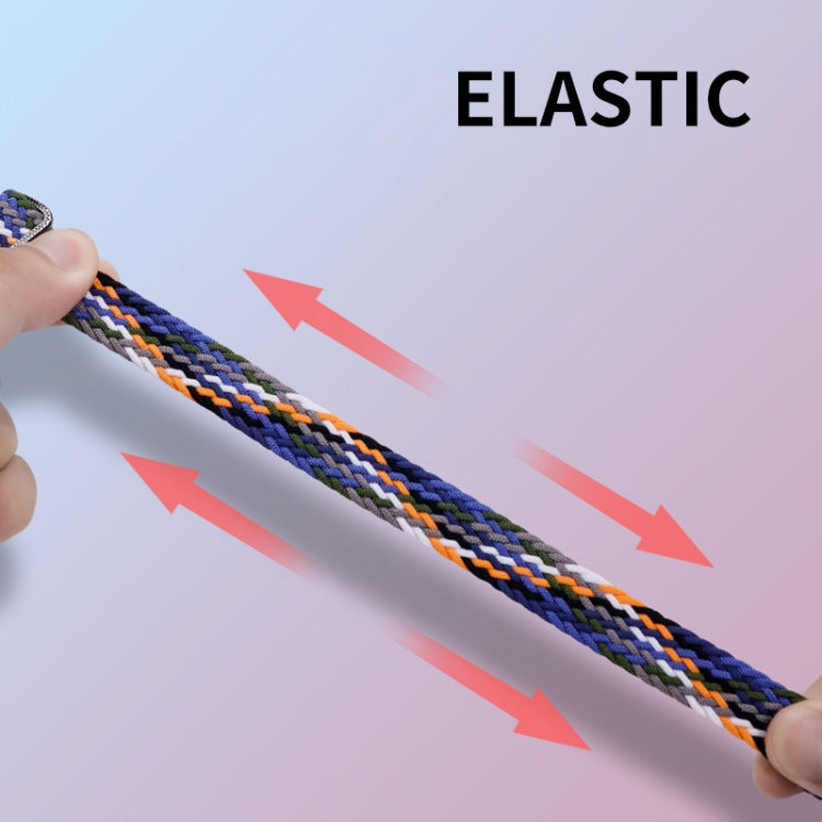 For Xiaomi Mi Band 8 ENKAY Hat-Prince 2 in 1 Set Full Coverage Screen Protector + Elastic Braided Nylon Watch Band(Green) by ENKAY