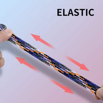 For Xiaomi Mi Band 8 ENKAY Hat-Prince 2 in 1 Set Full Coverage Screen Protector + Elastic Braided Nylon Watch Band(Colorful Red) by ENKAY